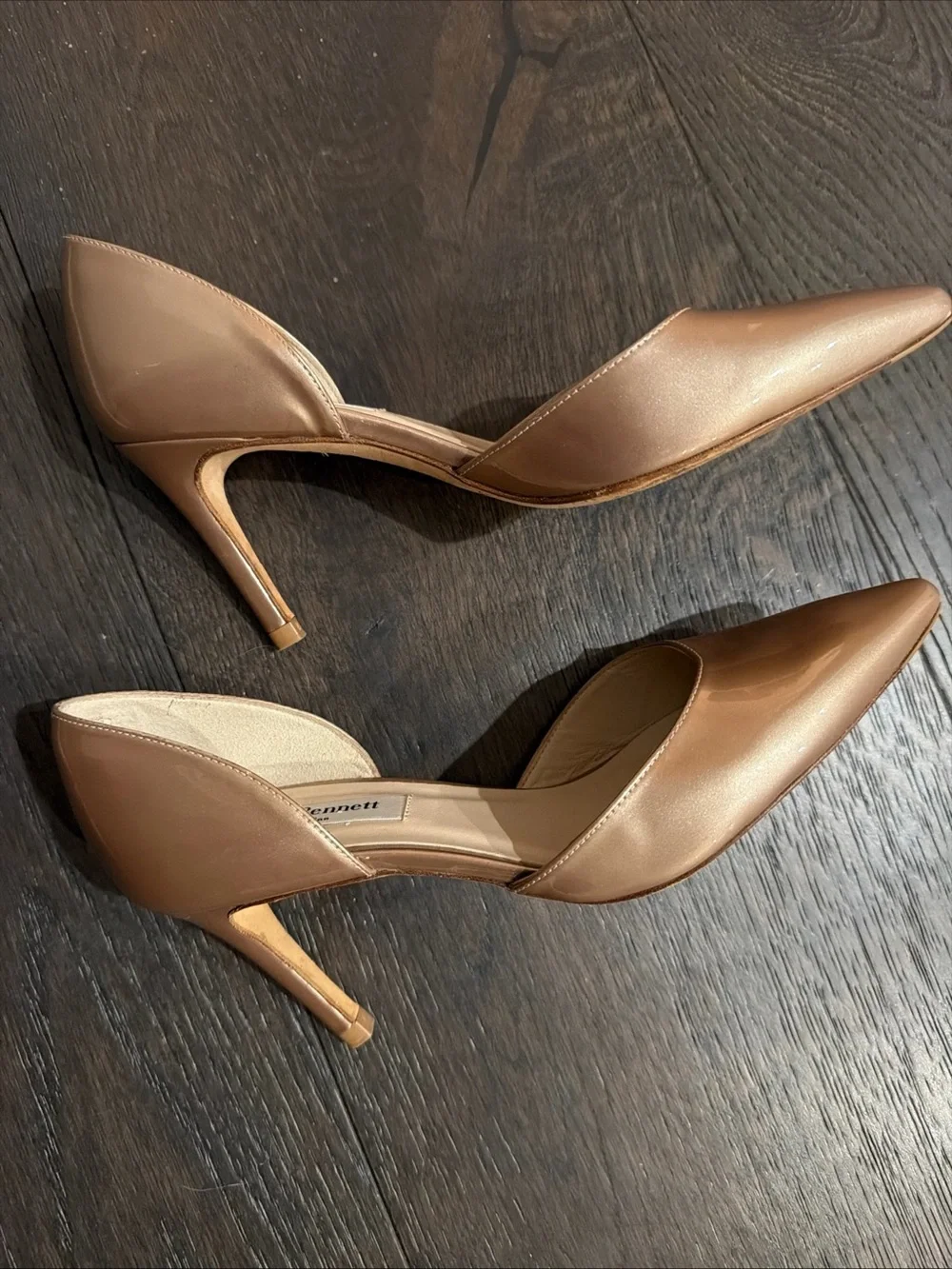 LK Bennett Rose Metallic D'Orsay Pointed-Toe Pumps